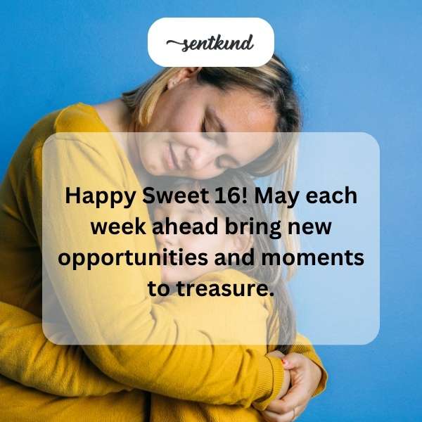 Celebrating the joy of turning sixteen with heartfelt wishes.