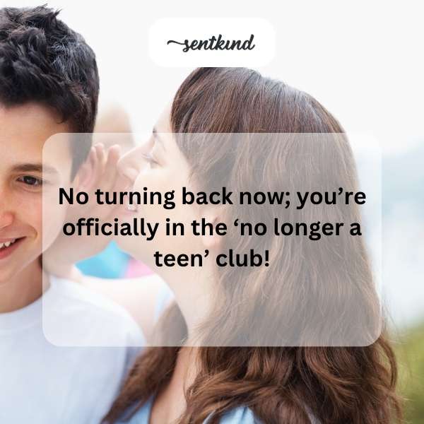 Happy 20th birthday greetings for someone leaving their teenage years behind.