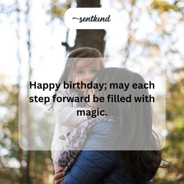 Wishing you a magical second year filled with wonder and joy.