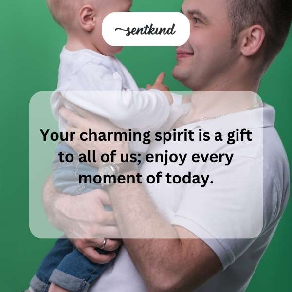 Joyous greetings for your second year of life.