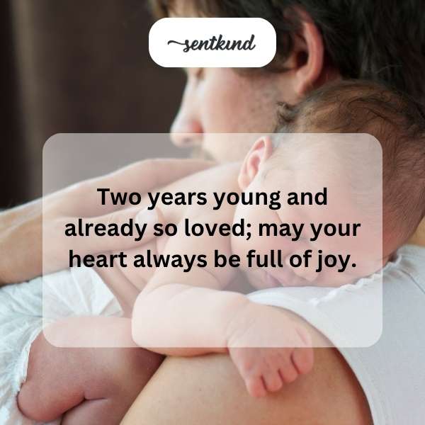 Heartfelt greetings for a toddler's milestone celebration.