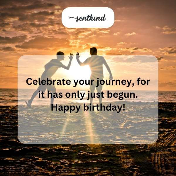 Best wishes for your milestone 20th year of life.