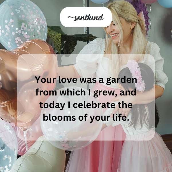 A blooming garden with vibrant flowers in full bloom.