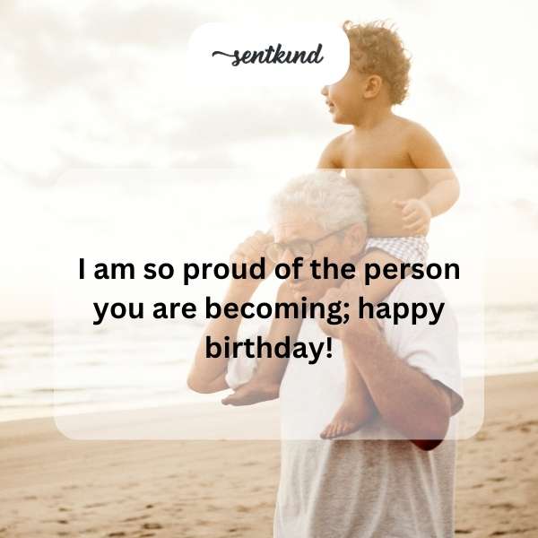 Sending heartfelt birthday greetings to my growing grandson.