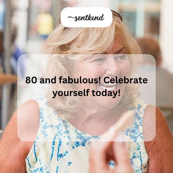 Celebrating eight decades of life with joy and anticipation for the future.