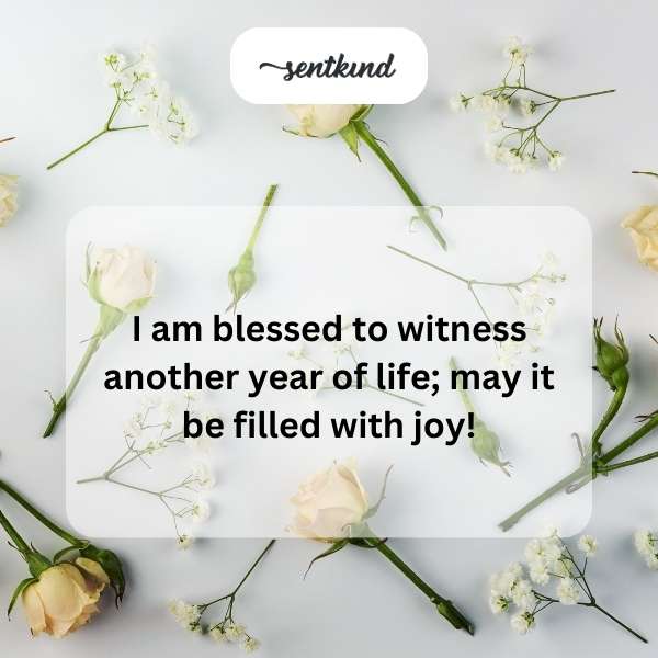Celebrating another year of life with gratitude and happiness.