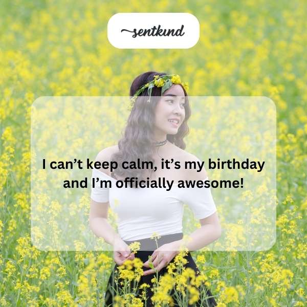 Self-love celebration on my special day.