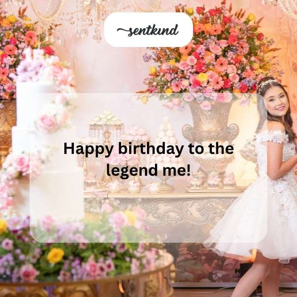 Celebrating my own special day with joy and pride.