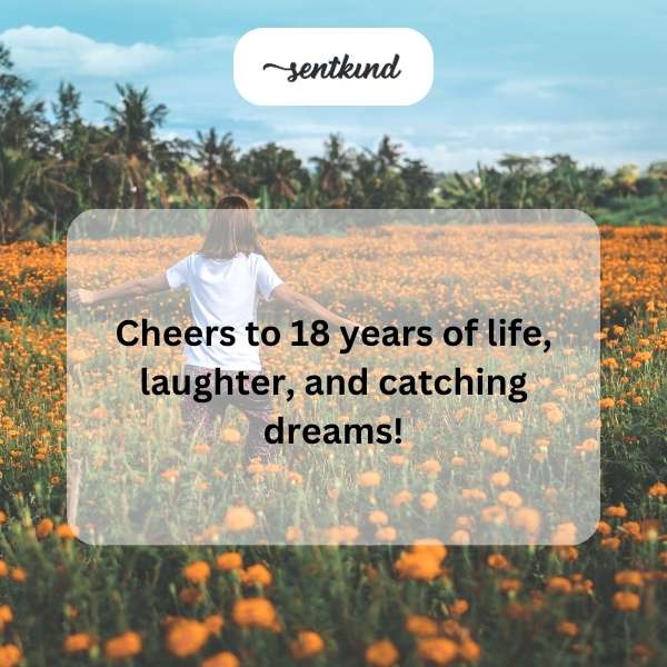 Celebrating my 18th year with gratitude and excitement for the future.
