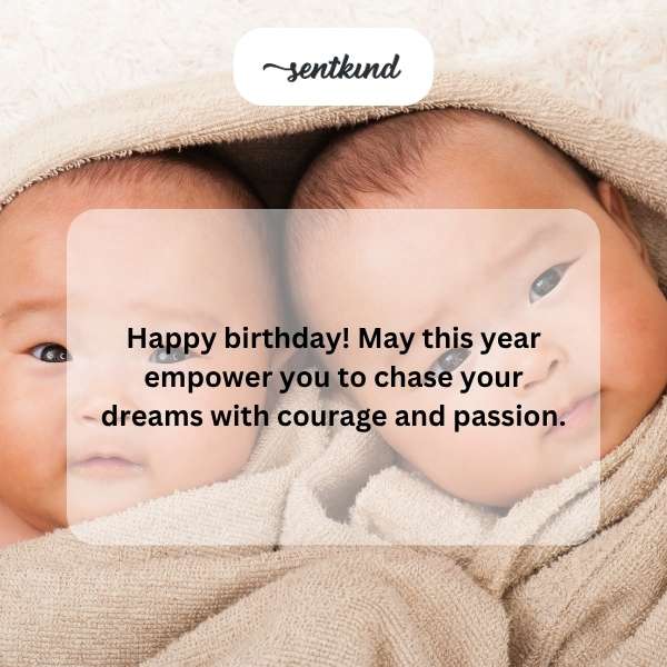 Celebrating the birthday of two special souls, wishing them joy and success in their new year.