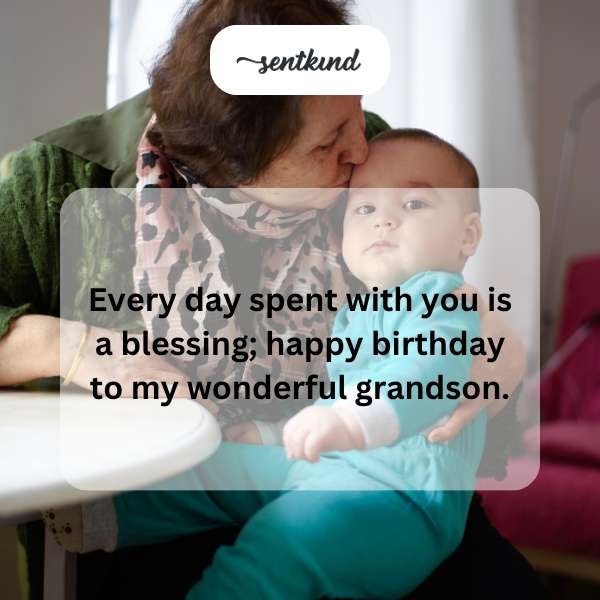 Celebrating the joy of having you in our lives, dear grandson.