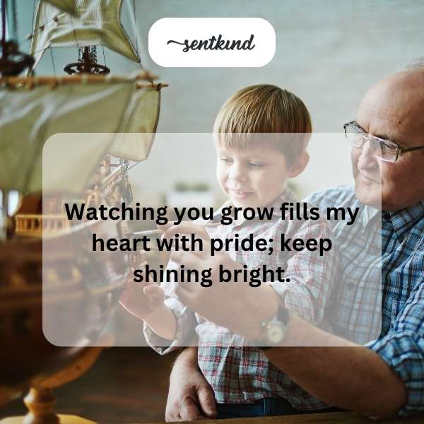 Heartfelt blessings for my grandson's special day.
