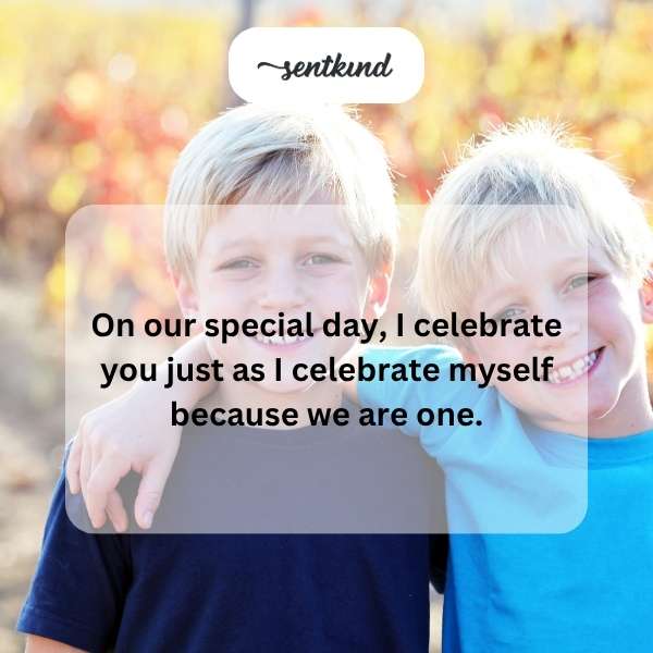 Joyful birthday greetings for twins.