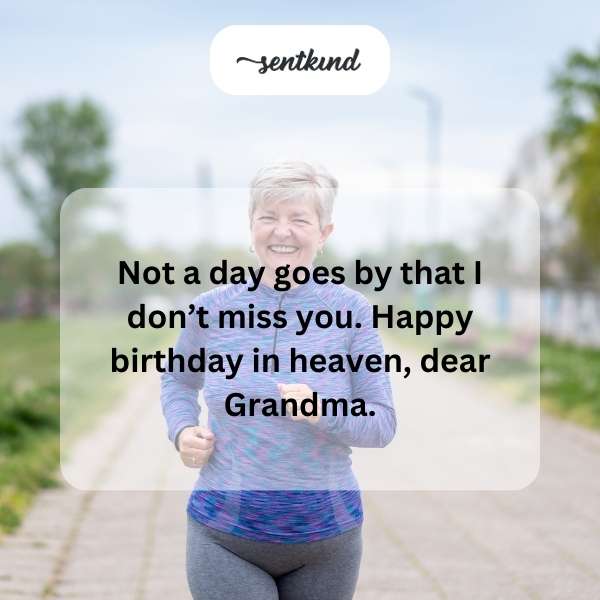 Sending heartfelt birthday greetings to my beloved grandmother in heaven.