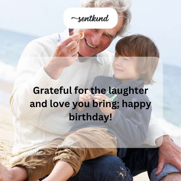 Warm greetings to our cherished grandson on his special day.