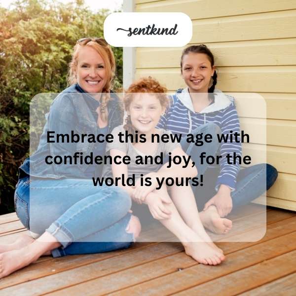 Celebrating the start of your teenage journey with joy and excitement.