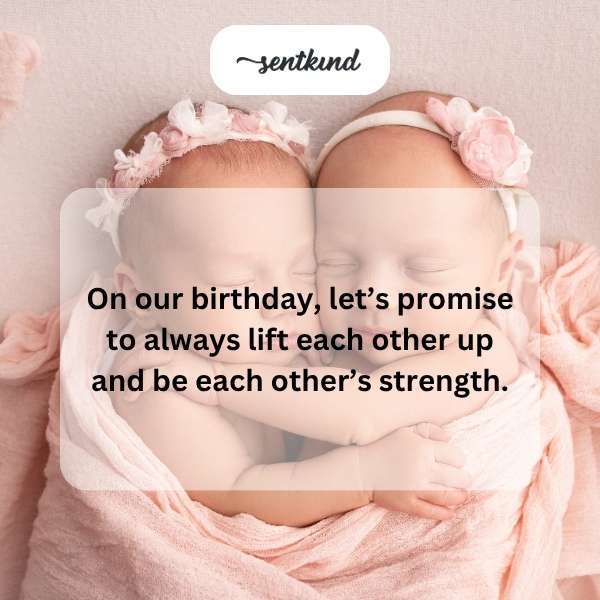 Celebrating the unique bond of twins on their special day.