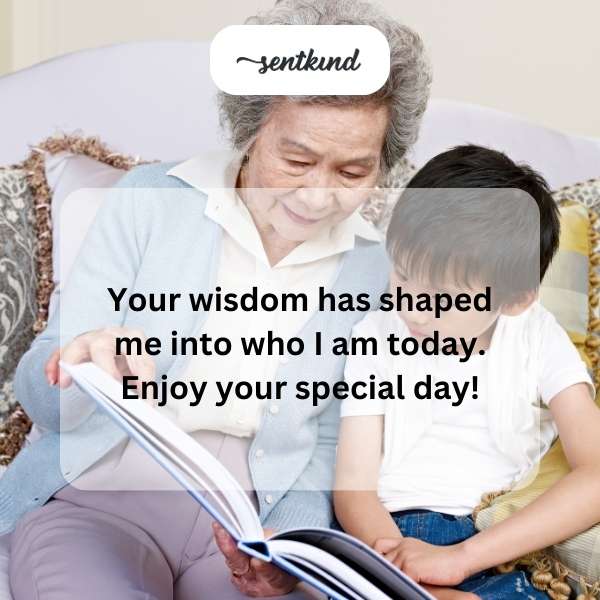 Heartfelt birthday message for a beloved grandmother.