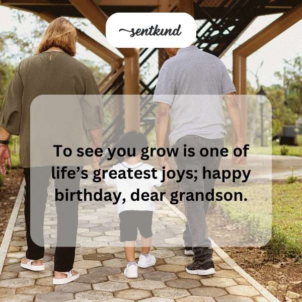 Celebrating the joy of watching my grandson grow older.