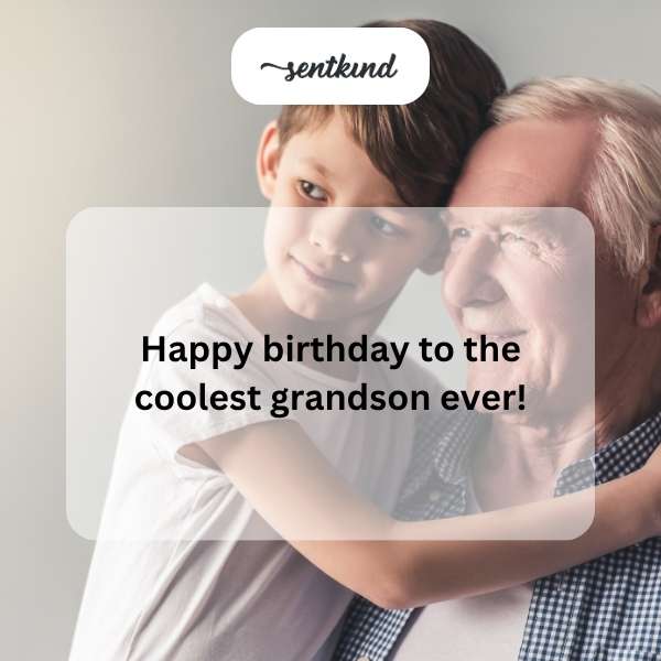 Warm greetings for a special grandson's birthday.