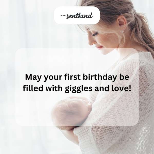 Adorable first birthday messages for a beloved goddaughter.