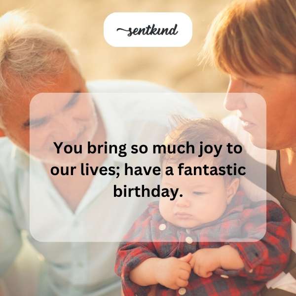 Heartfelt birthday greetings for our beloved grandson.