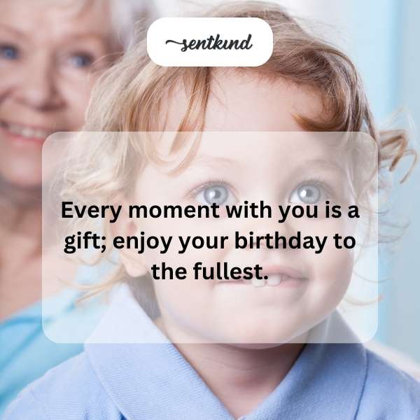 Heartfelt greetings for my grandson on his special day.