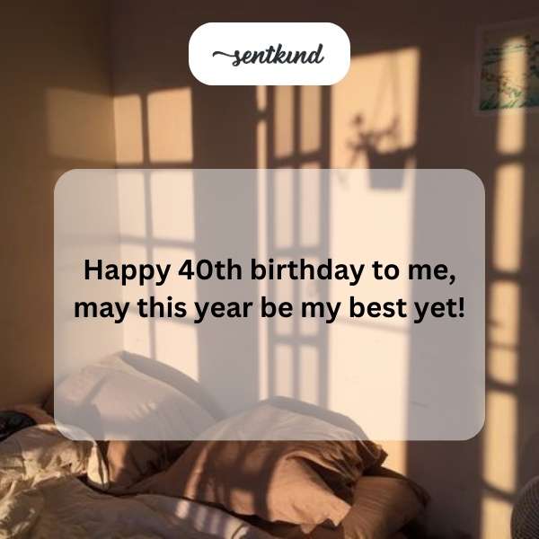 Self-celebration on my 40th birthday.
