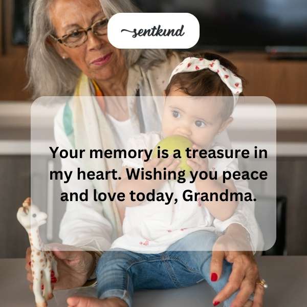 Heartfelt greetings for grandma's special day.