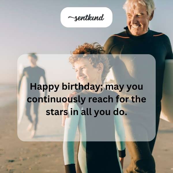 Celebrating another year of joy and achievement for a beloved grandson.