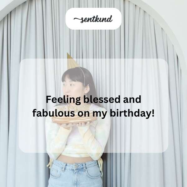 Self-birthday gratitude and celebration.