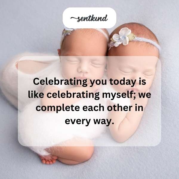 Birthday greetings for twins celebrating together.