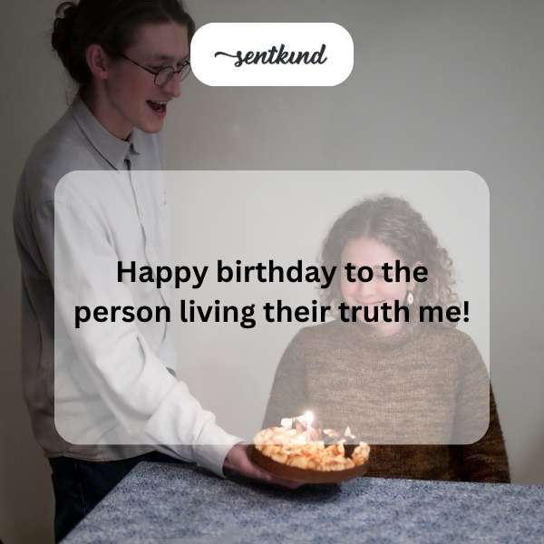 Celebrating my special day with personal joy and authenticity.