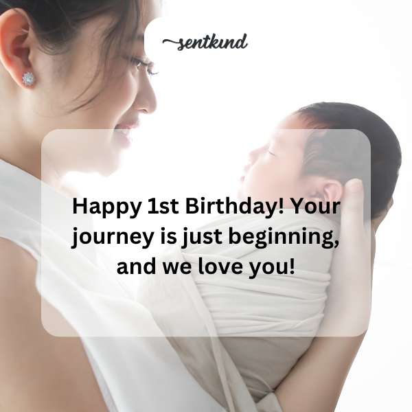 Best wishes to our beloved goddaughter on her first birthday.