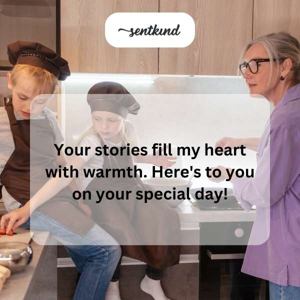Celebrating a beloved grandmother's birthday with heartfelt stories.