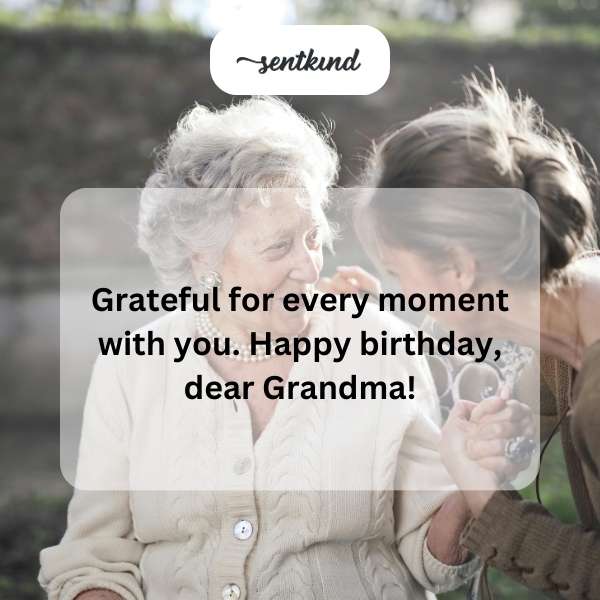 Heartfelt birthday greetings to a cherished grandmother.