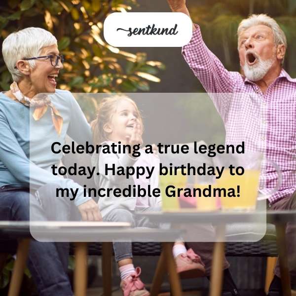Wishing a happy birthday to a wonderful grandmother.