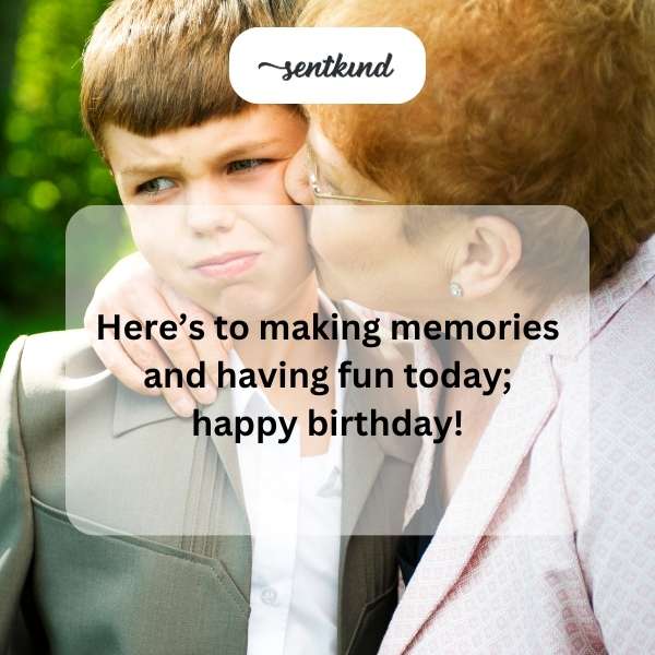 Heartfelt greetings to my dear grandson on his special day.