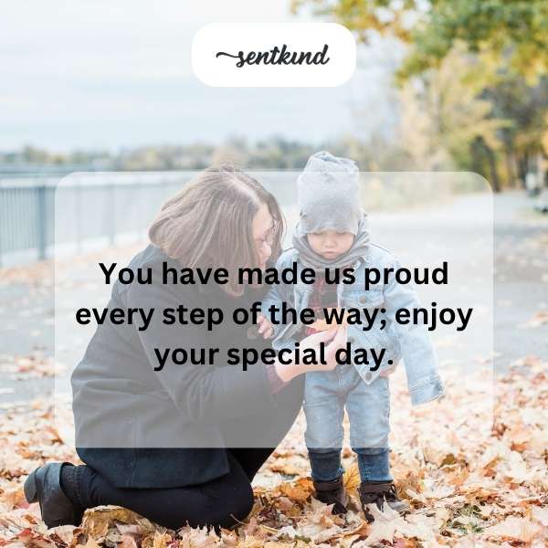 Heartfelt congratulations to our beloved grandson on his special day.