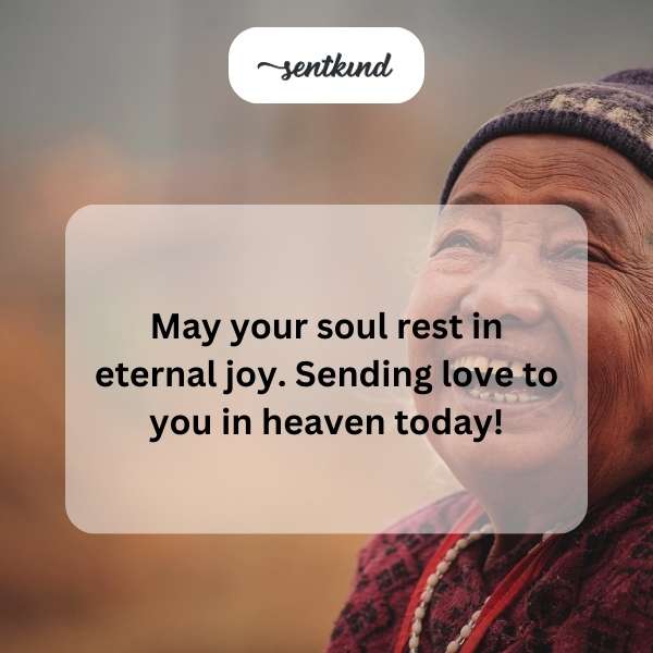 Celebrating grandma's heavenly birthday with heartfelt wishes.