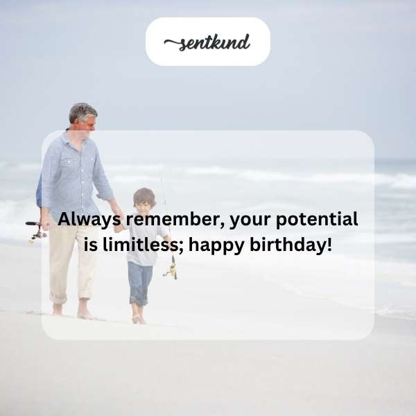 Warmest wishes for a splendid birthday celebration, dear grandson.