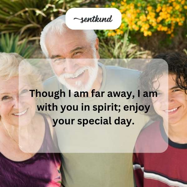 Celebrating a beloved grandson's special day from afar.