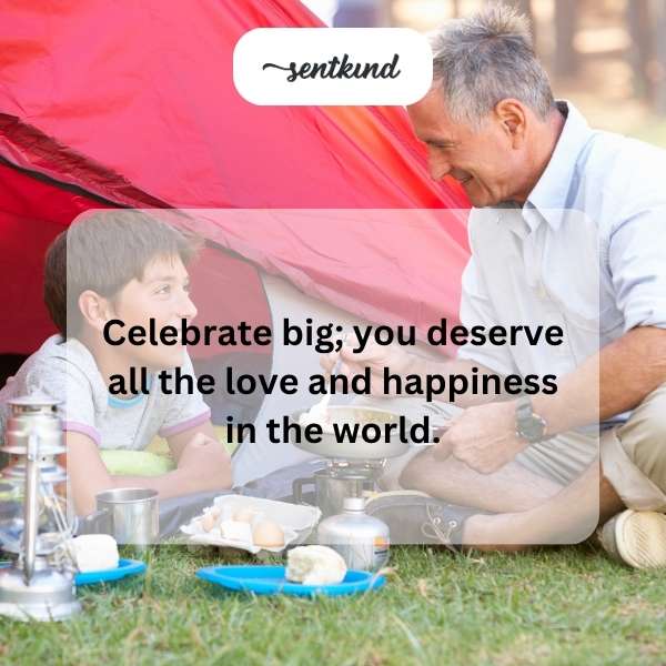 Sending heartfelt joy and love on our grandson's special day.