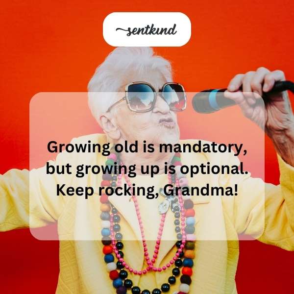 Heartfelt birthday messages for a youthful grandma.