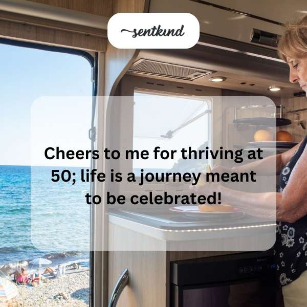 A joyful reflection on reaching half a century of life.