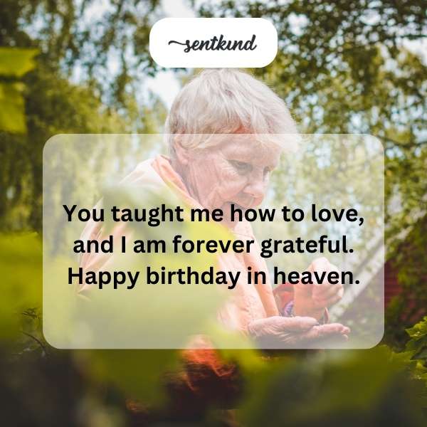 Celebrating my grandmother's heavenly birthday with heartfelt gratitude.