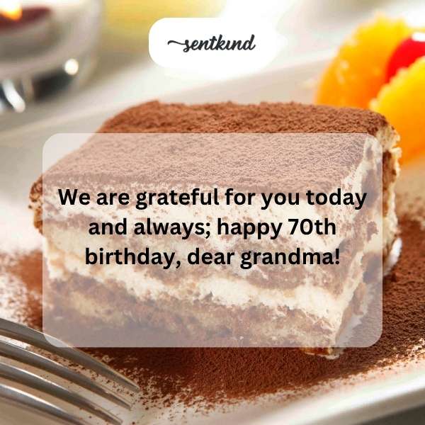 Celebrating the milestone of turning seventy with heartfelt sentiments.