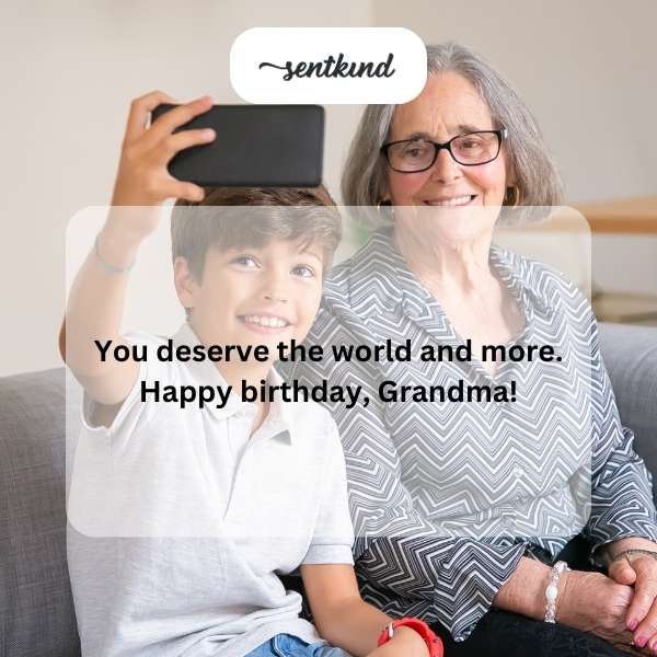 Heartfelt wishes for grandma's special day.