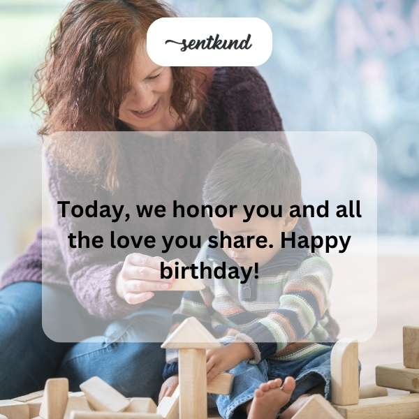 Celebrating Grandma's special day and the love she gives.