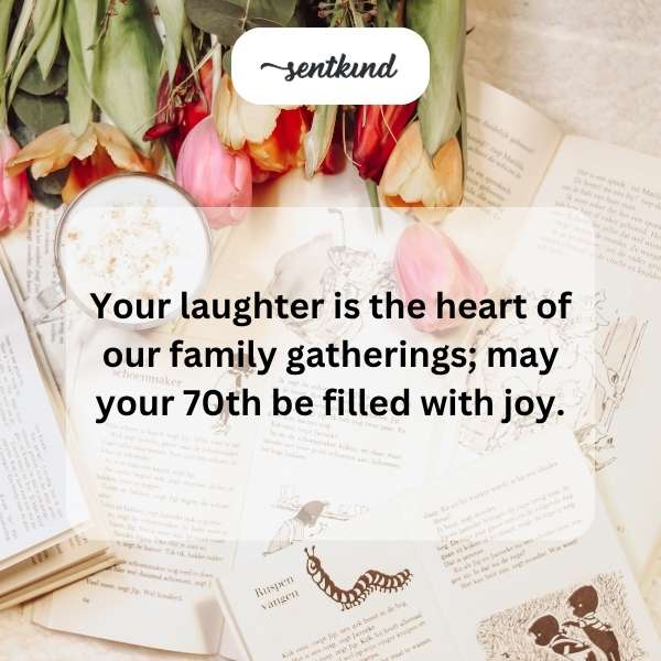 Celebrating a milestone 70th birthday with heartfelt gratitude.